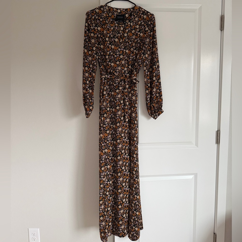 Scotch & Soda Black Floral Maxi Dress